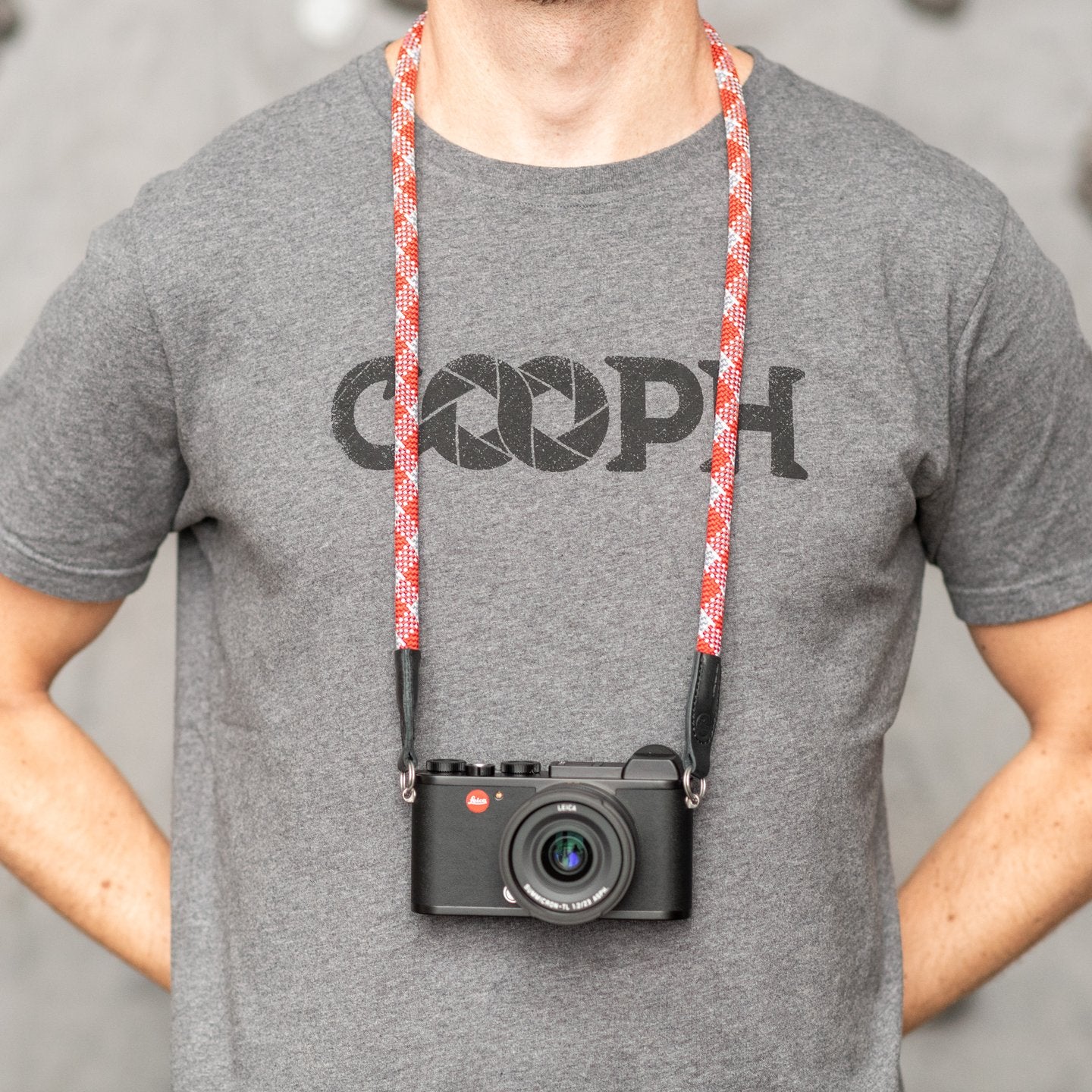 Leica Rope Strap - Red check | COOPH - Wake Concept Store