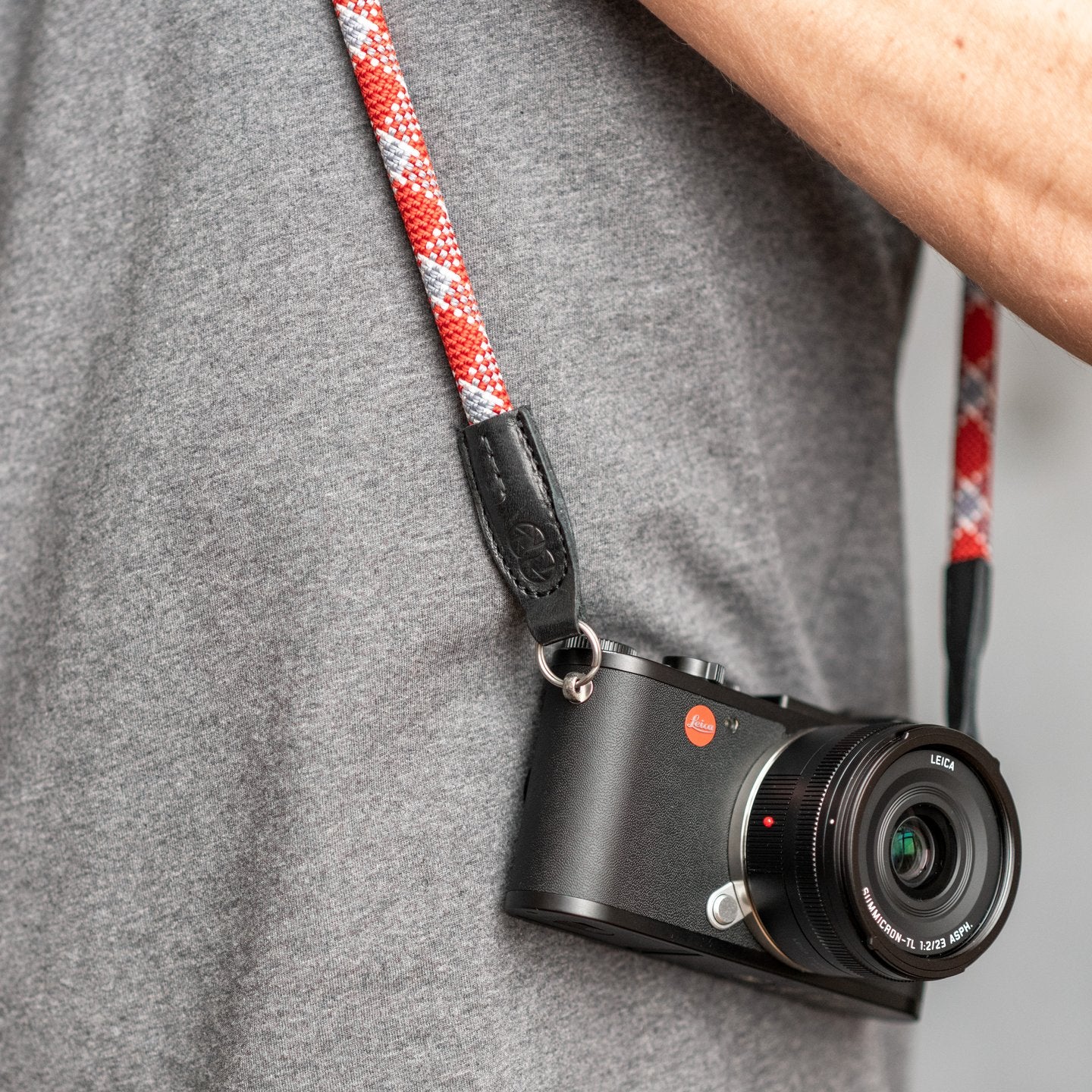 Leica Rope Strap - Red check | COOPH - Wake Concept Store