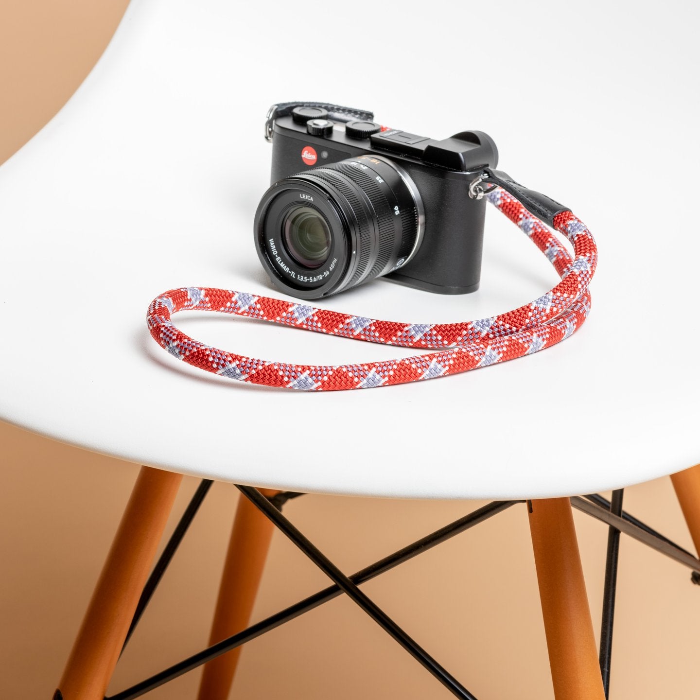 Leica Rope Strap - Red check | COOPH - Wake Concept Store