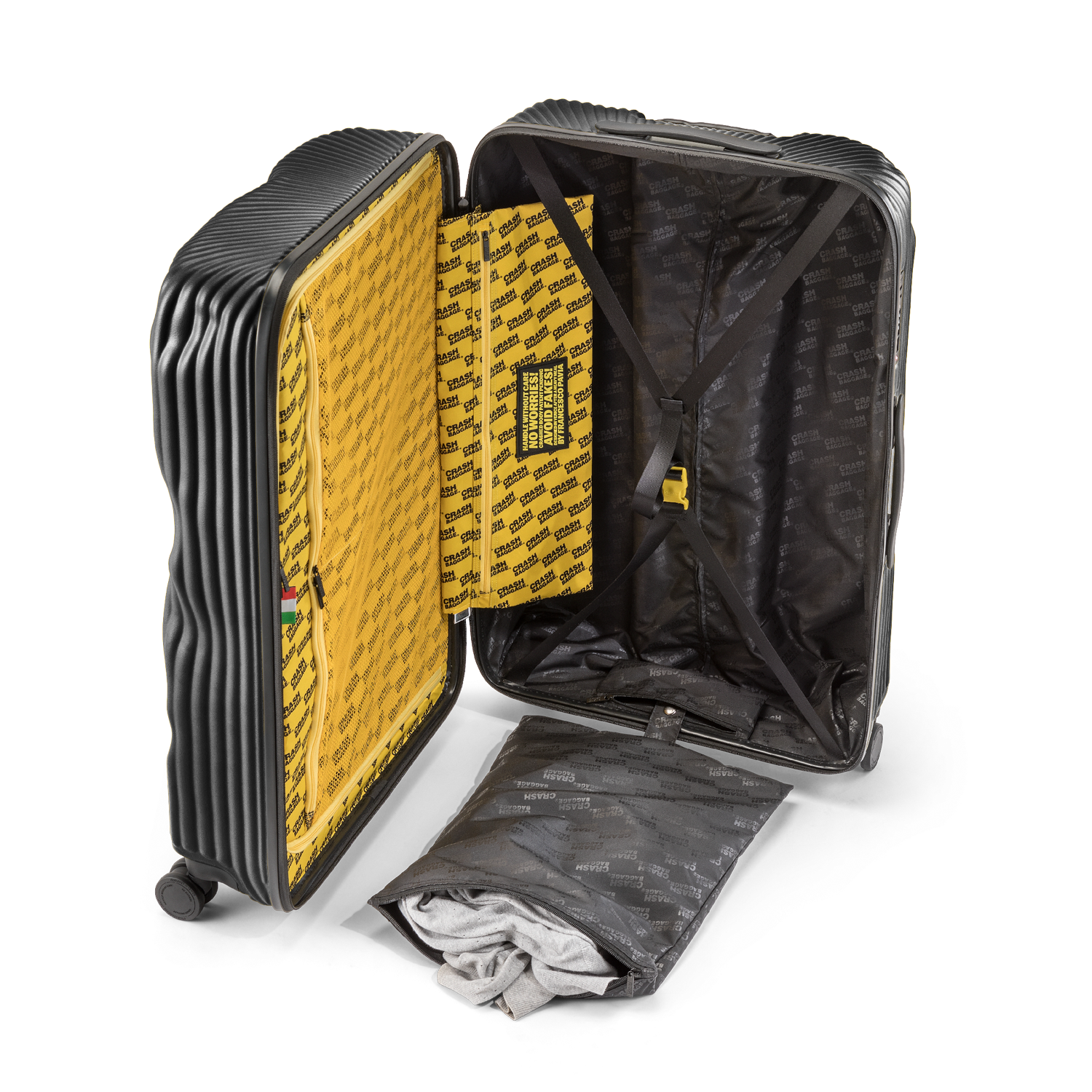 Stripe, Large 4 Wheels Suitcase | Crash Baggage - Wake Concept Store