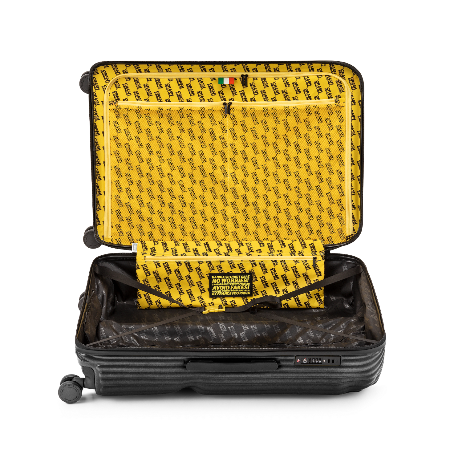 Stripe, Large 4 Wheels Suitcase | Crash Baggage - Wake Concept Store