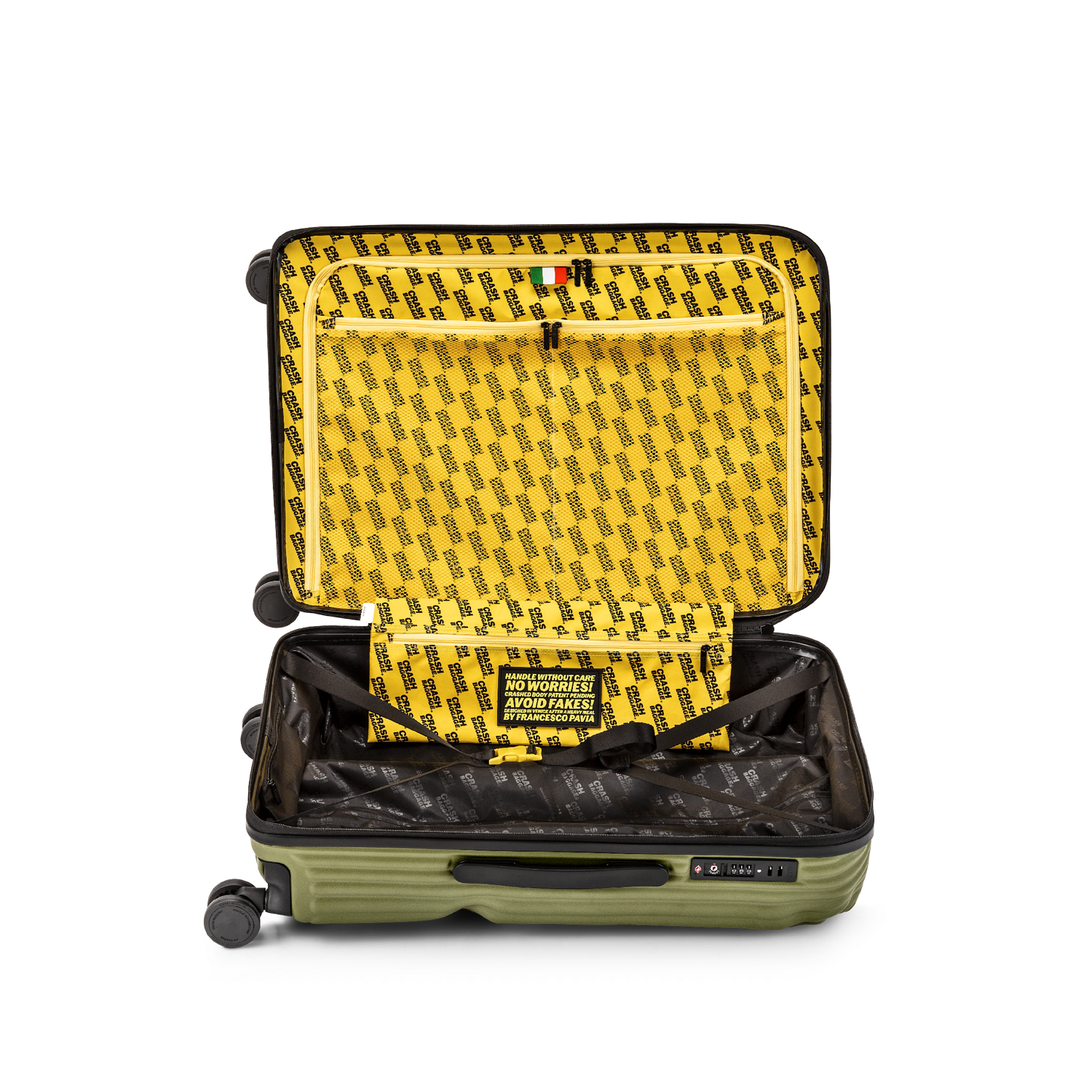 Stripe, Medium 4 Wheels Suitcase | Crash Baggage - Wake Concept Store