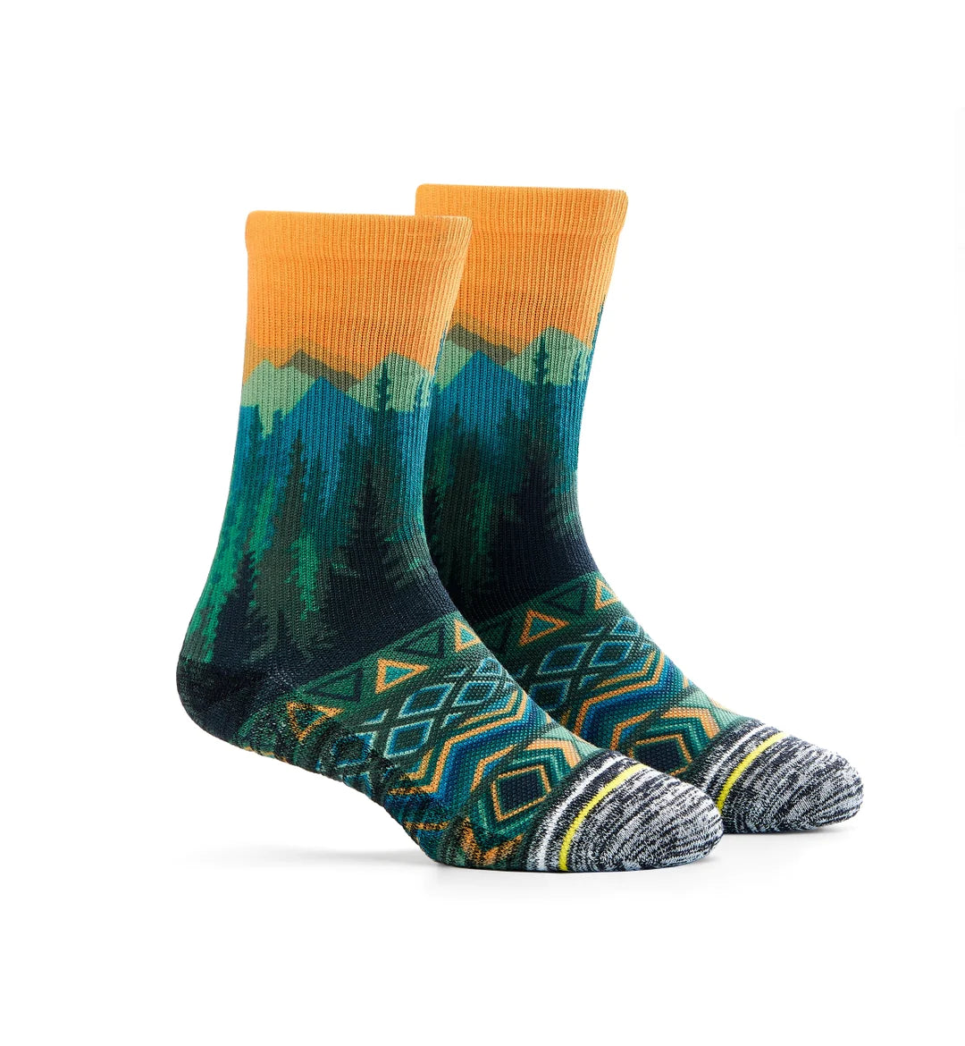 Forest-Olive Yellow Eco-Cafe Socks | Aprime - Wake Concept Store