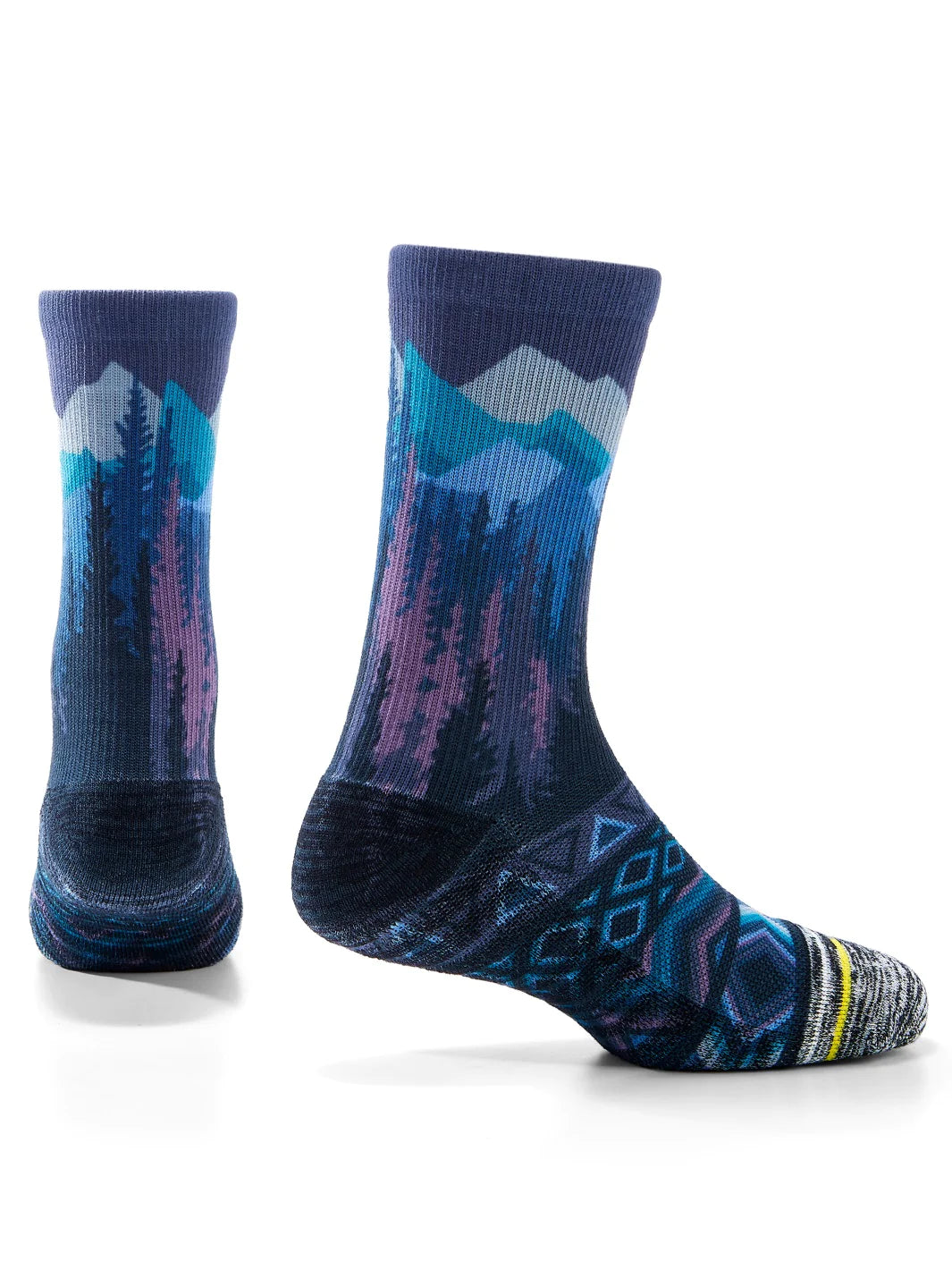 Forest-Purple Eco-Cafe Socks | Aprime - Wake Concept Store