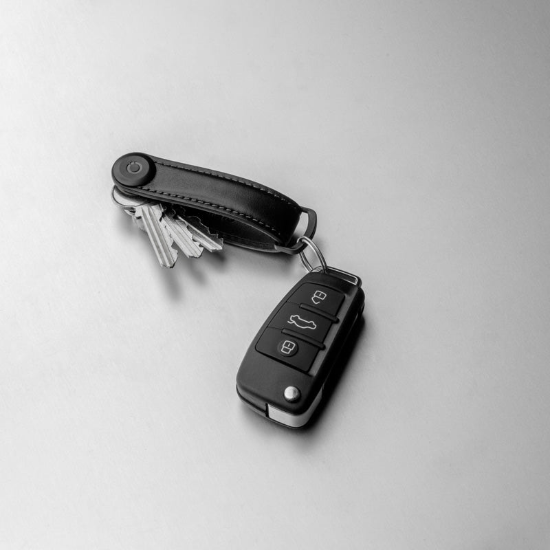 Key Organiser Leather, Black/Black | Orbitkey - Wake Concept Store