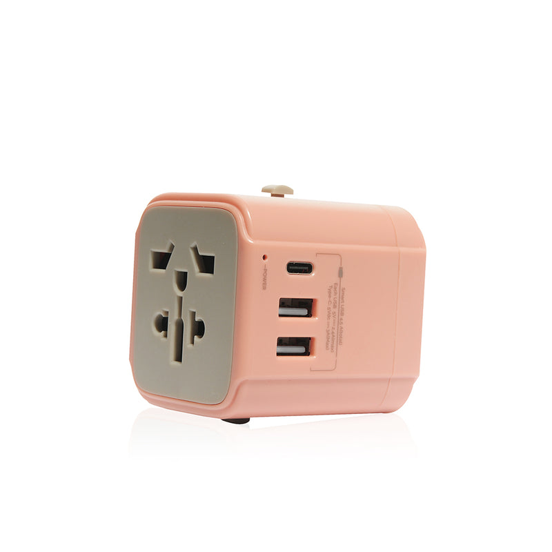 Bon Voyage Travel Adaptor with 4.5A Dual USB and USB-C connector | Monocozzi - Wake Concept Store