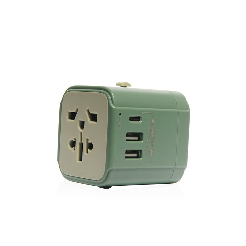 Bon Voyage Travel Adaptor with 4.5A Dual USB and USB-C connector | Monocozzi - Wake Concept Store