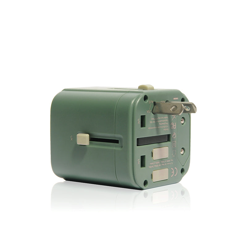 Bon Voyage Travel Adaptor with 4.5A Dual USB and USB-C connector | Monocozzi - Wake Concept Store