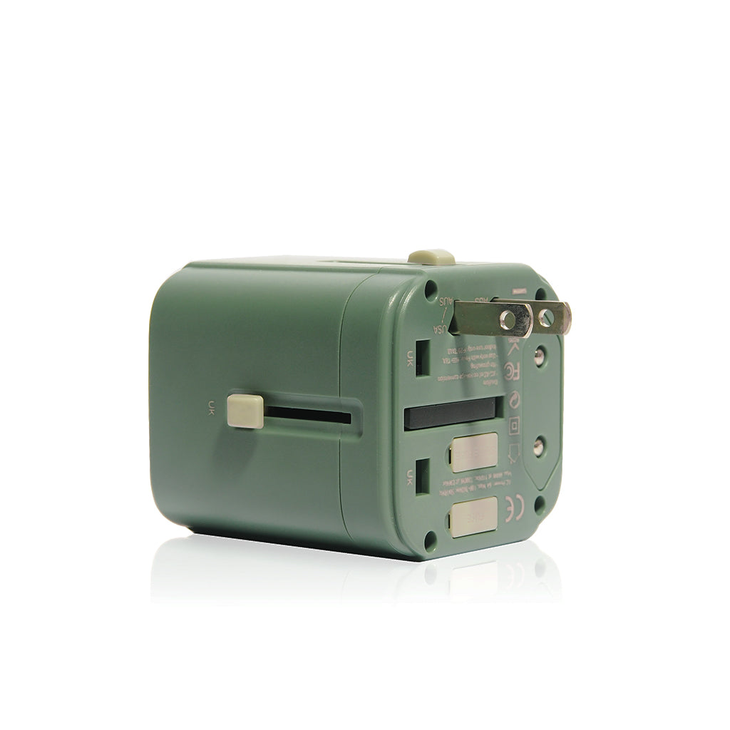 Bon Voyage Travel Adaptor with 4.5A Dual USB and USB-C connector | Monocozzi - Wake Concept Store