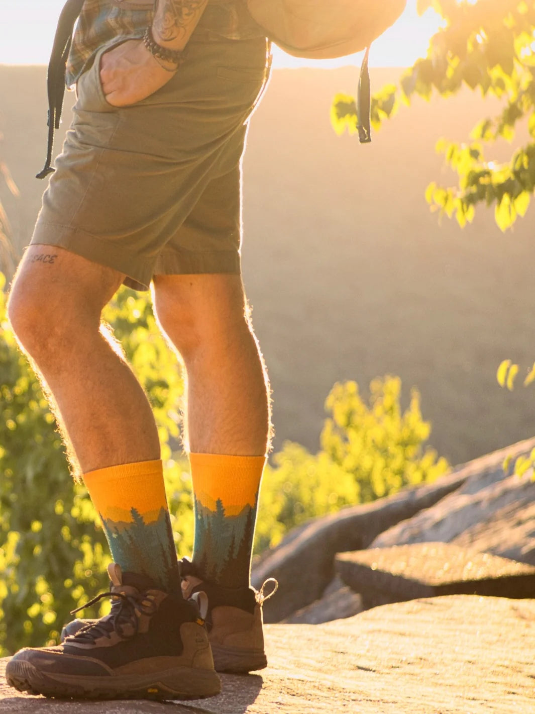Forest-Olive Yellow Eco-Cafe Socks | Aprime - Wake Concept Store