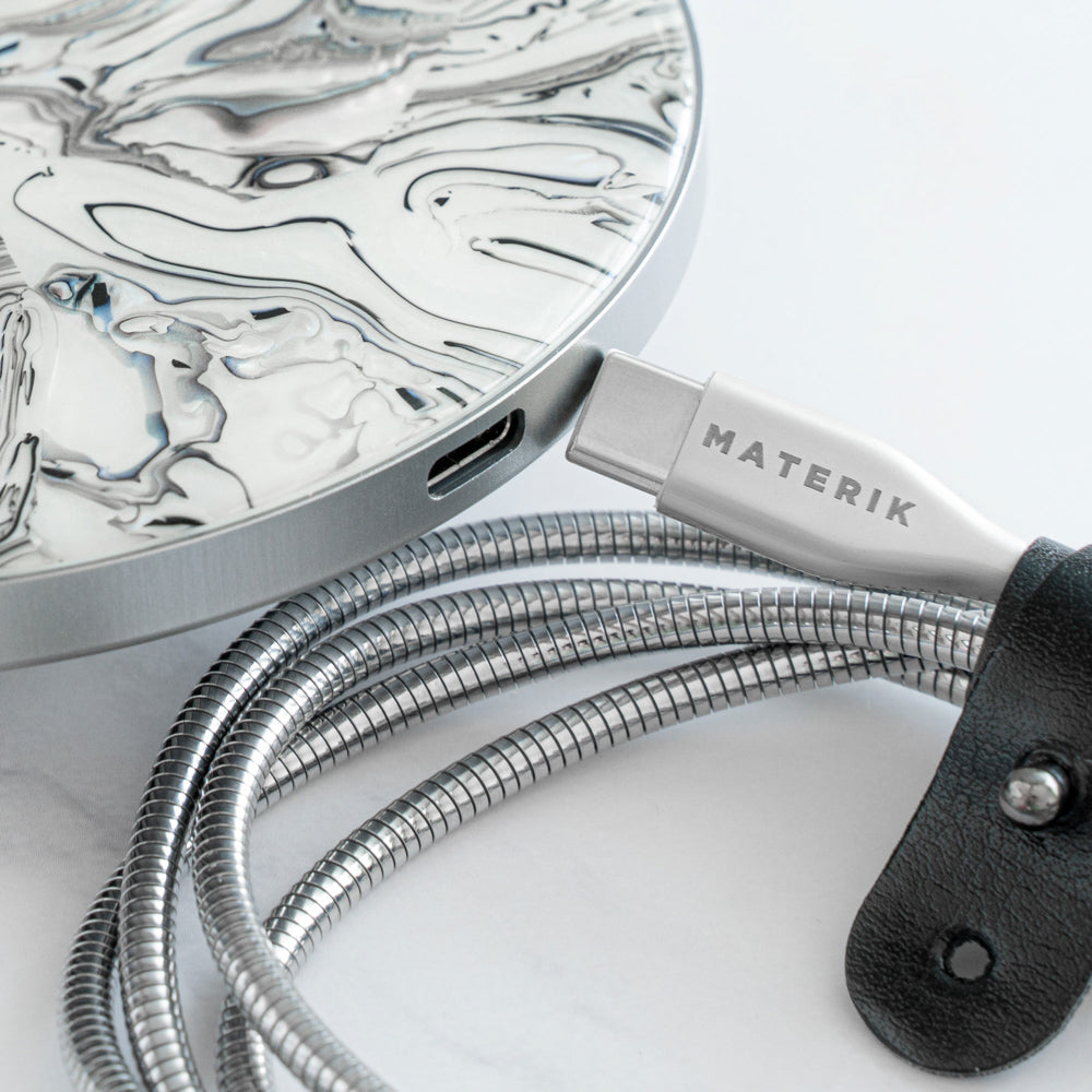 Wireless Charger, Pearl White | Materik - Wake Concept Store