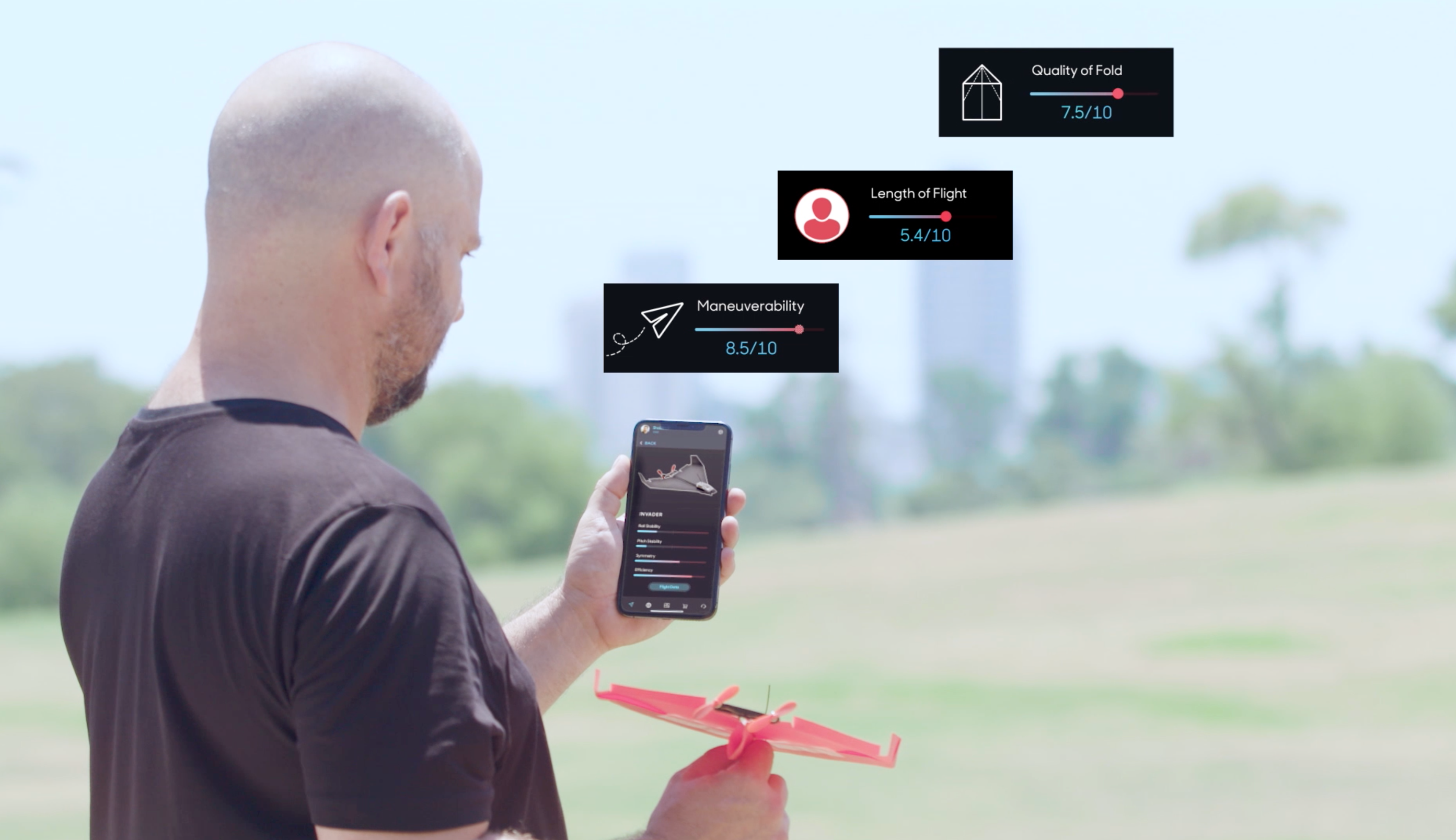 PowerUp 4.0 App Controlled Paper Airplane | PowerUp - Wake.HK