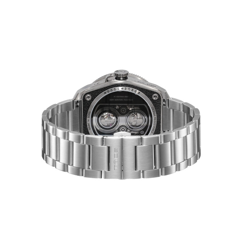 Automatic Twin Lens Watch - Modern Silver Box Set | TACS - Wake Concept Store