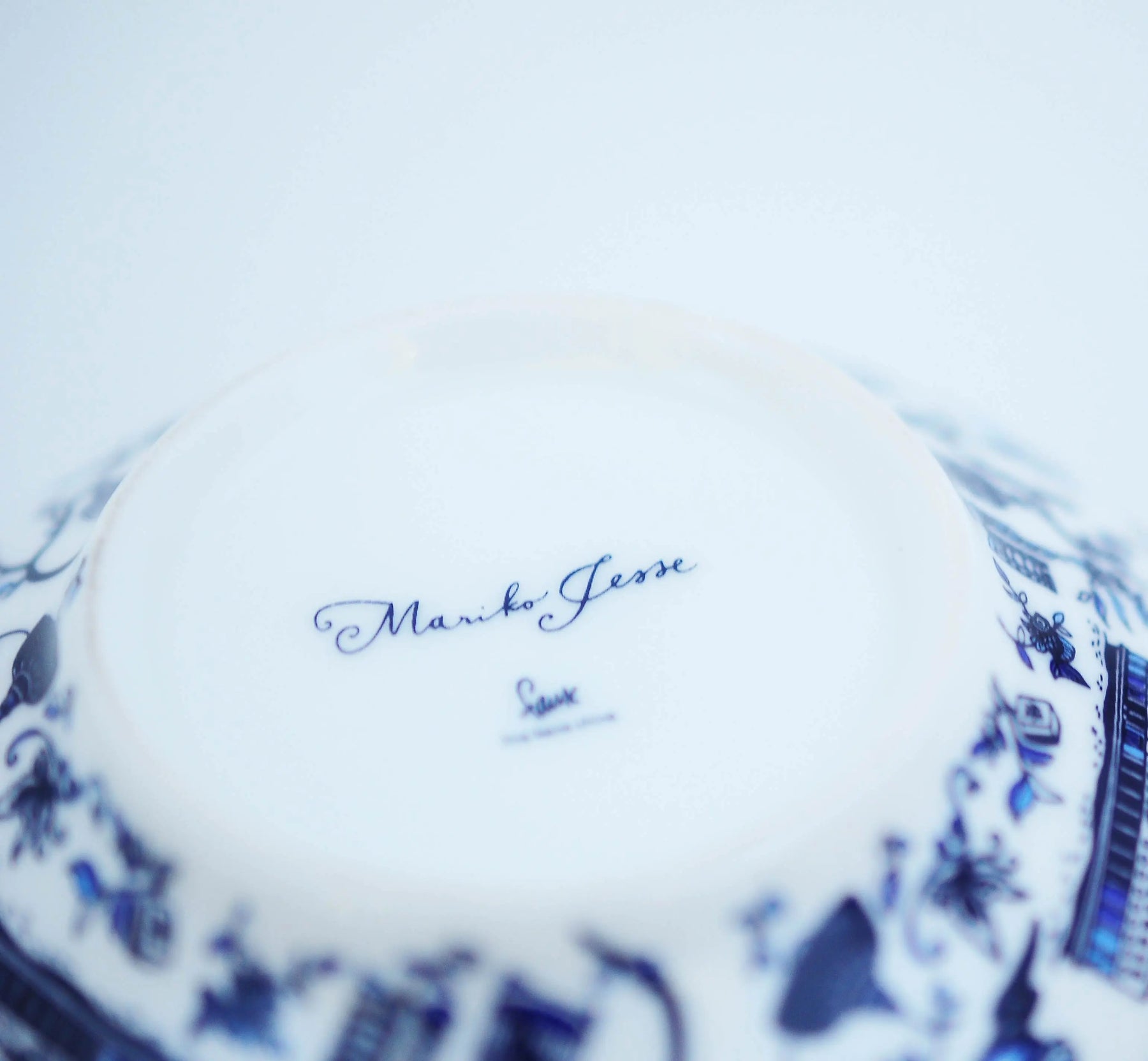 Hong Kong Toile Teapot, Blue by Faux | Young Soy - Wake Concept Store