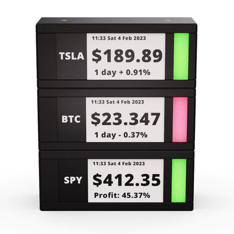 Physical Real-time Stock Ticker Display | TickrMeter - Wake Concept Store