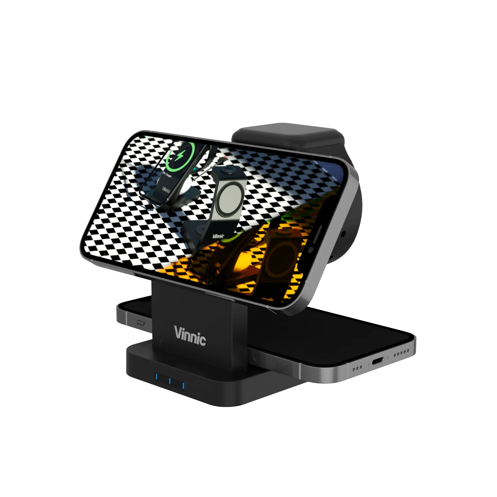 Magsafe 3-in-1 Magnetic Wireless Charger | Vinnic Power - Wake Concept Store