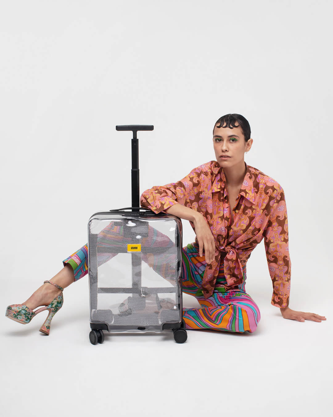 Share, Clear Cabin 4 Wheels Suitcase | Crash Baggage - Wake Concept Store