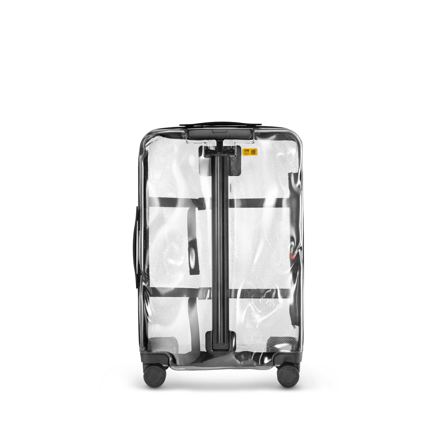 Share, Clear Medium 4 Wheels Suitcase | Crash Baggage - Wake Concept Store