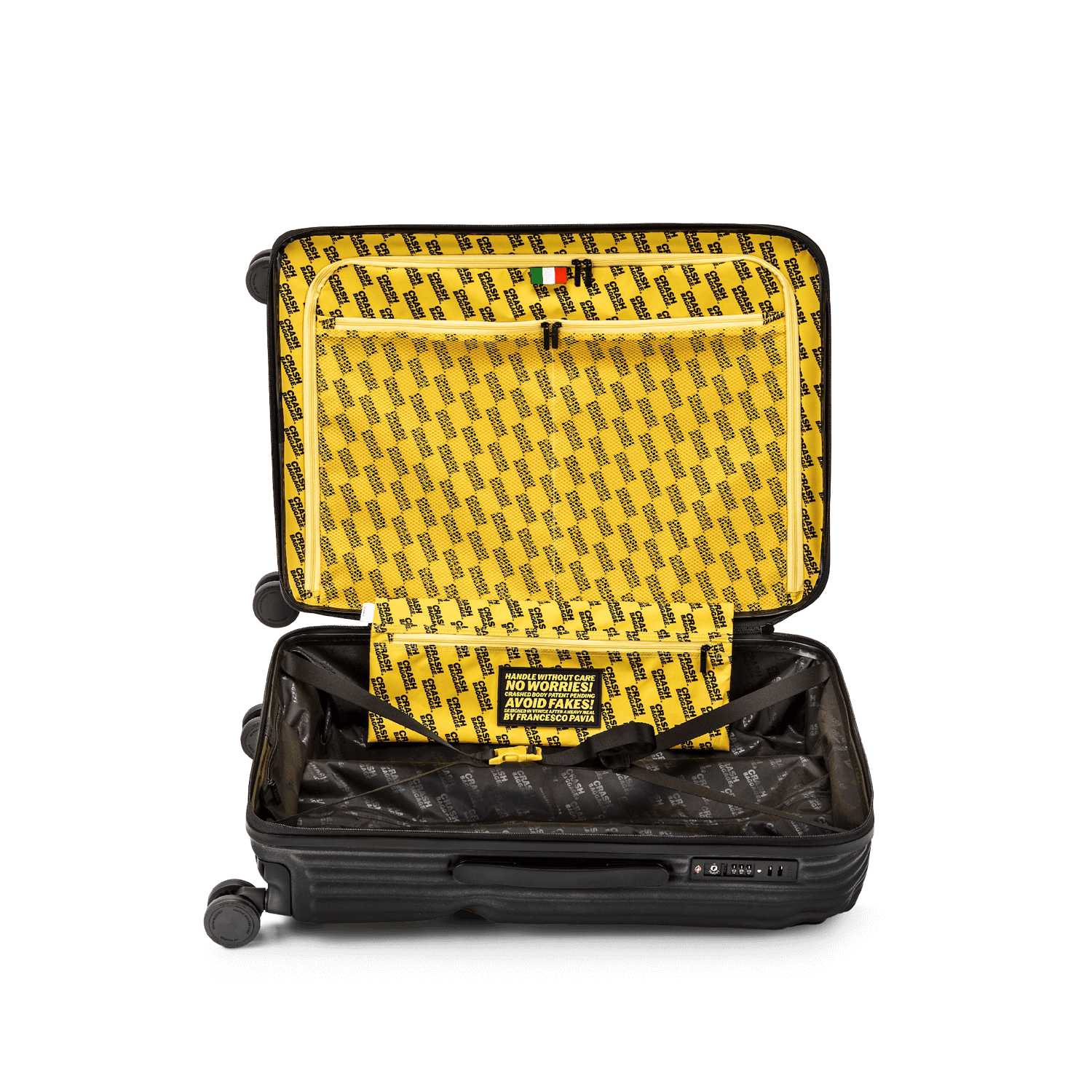 Stripe, Medium 4 Wheels Suitcase | Crash Baggage - Wake Concept Store