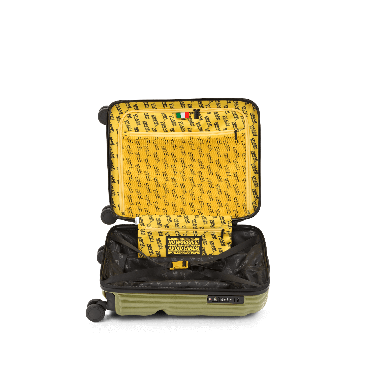 Stripe, Cabin 4 Wheels Suitcase | Crash Baggage - Wake Concept Store