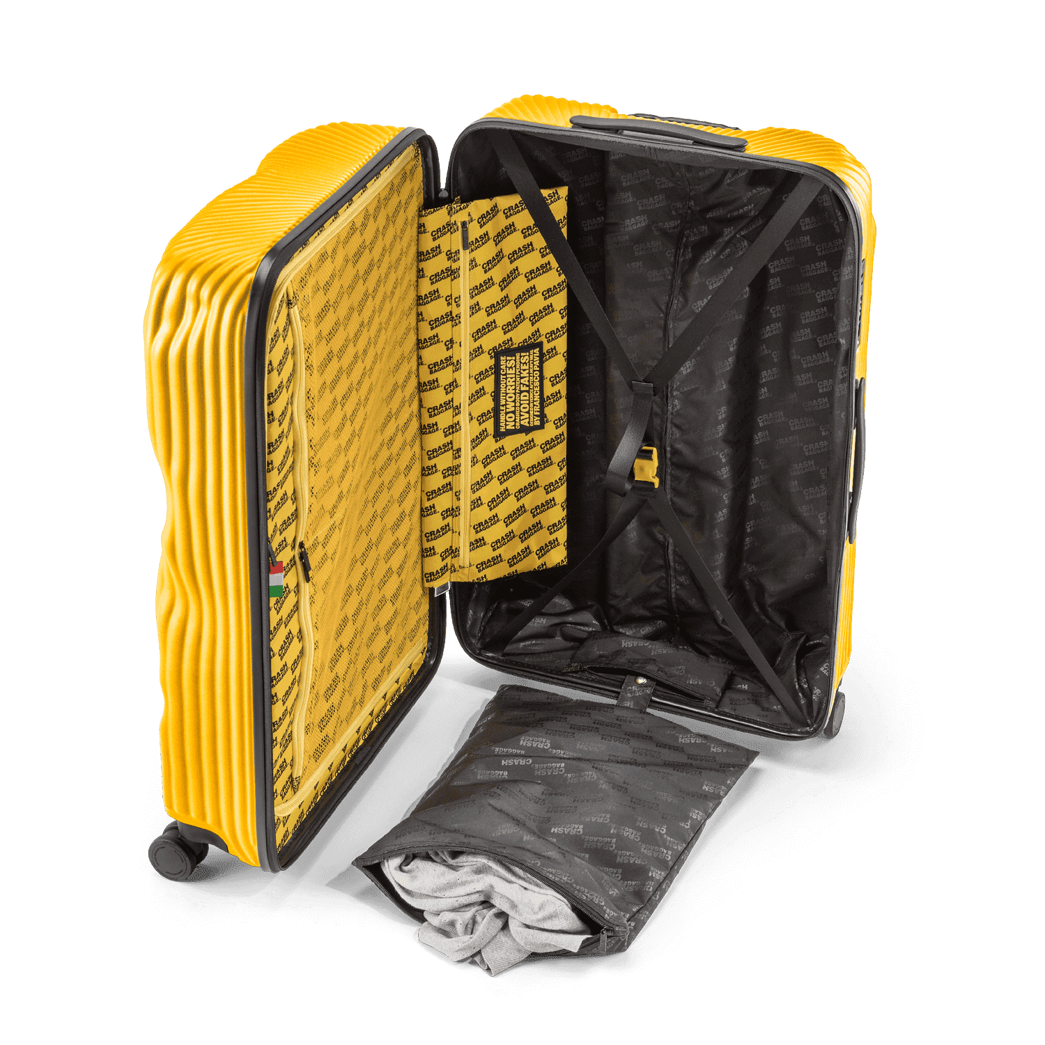Stripe, Large 4 Wheels Suitcase | Crash Baggage - Wake Concept Store