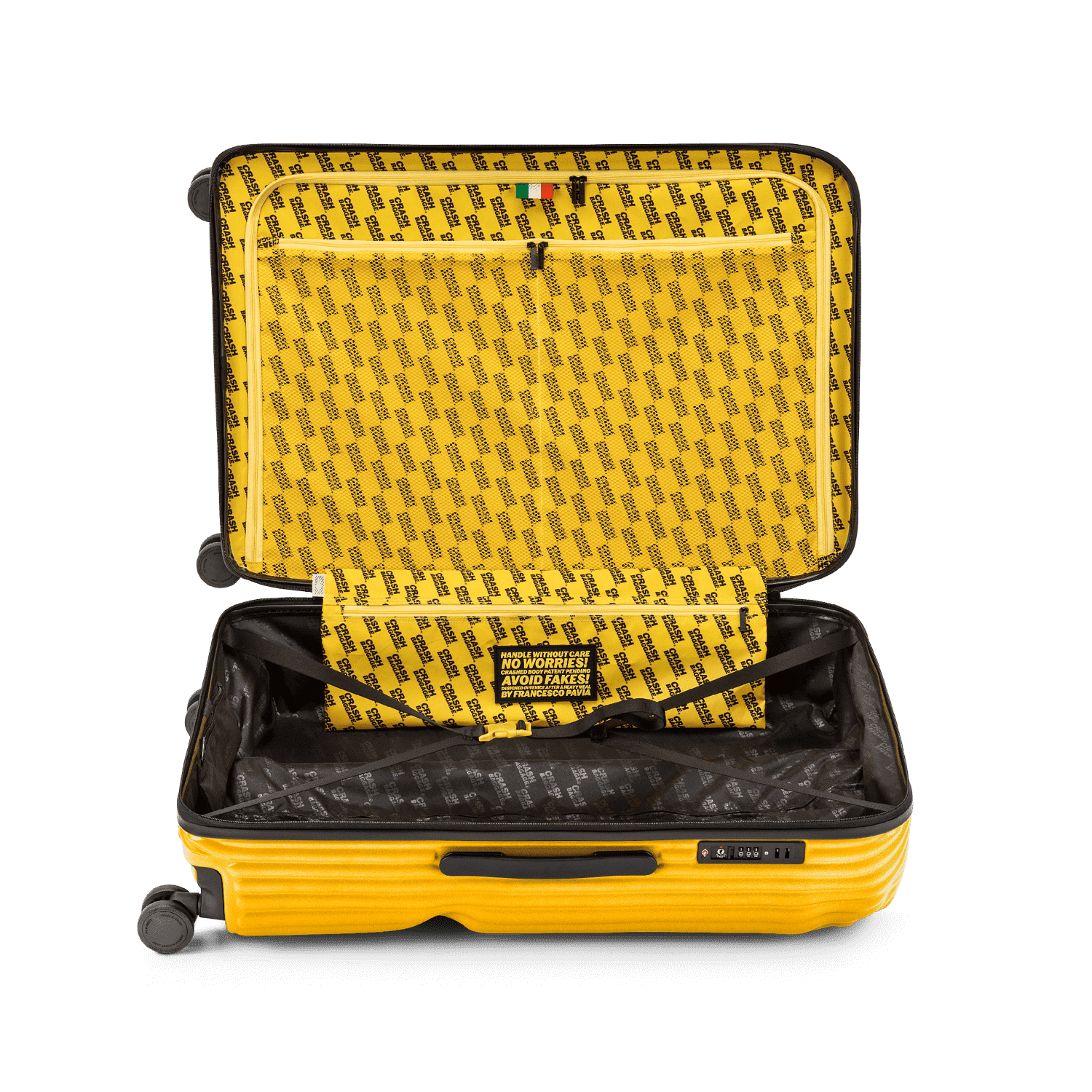Stripe, Large 4 Wheels Suitcase | Crash Baggage - Wake Concept Store