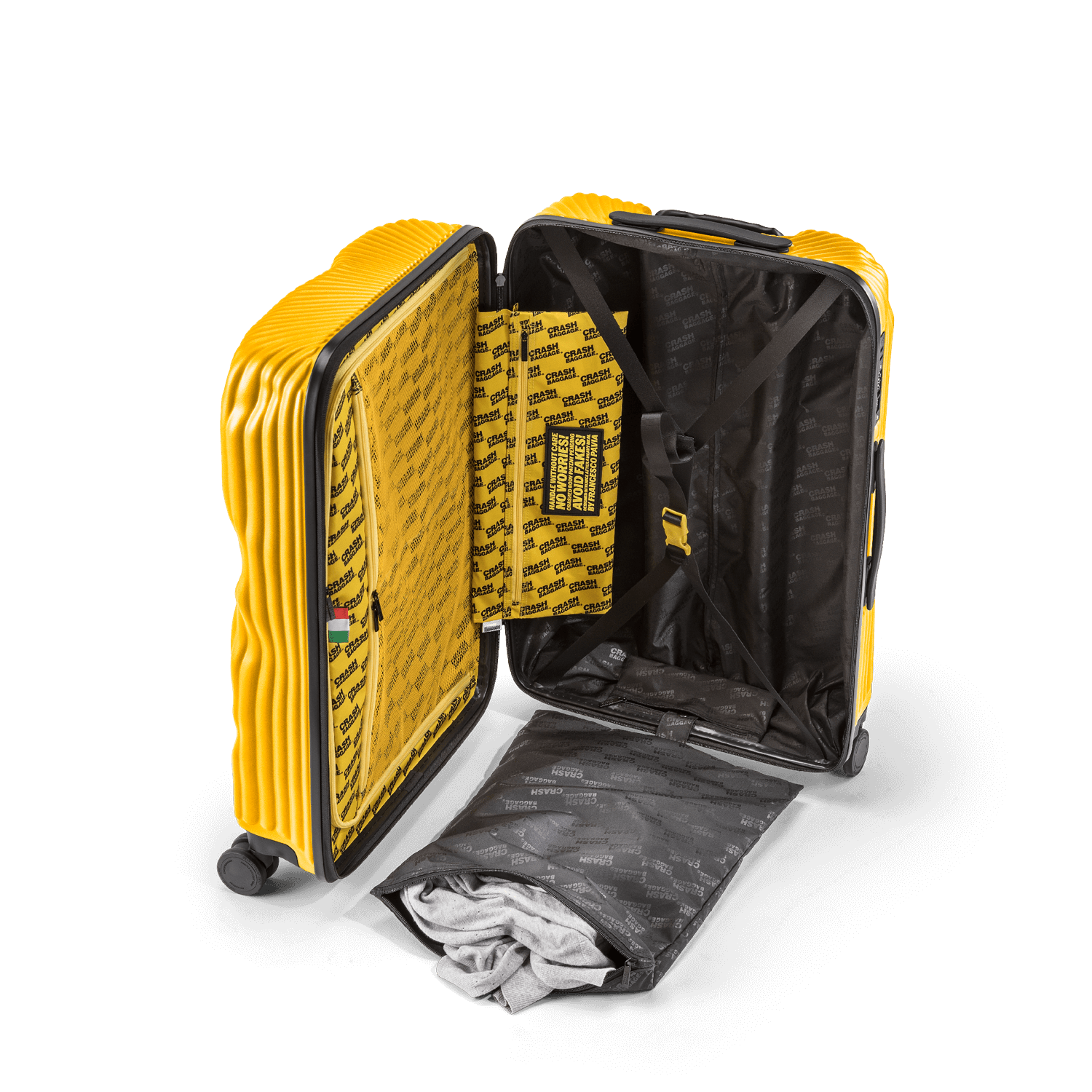 Stripe, Medium 4 Wheels Suitcase | Crash Baggage - Wake Concept Store