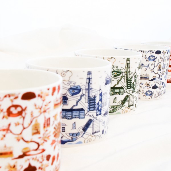 Hong Kong Willow Festive Mugs, Set Of 3 by Faux | Young Soy - Wake Concept Store