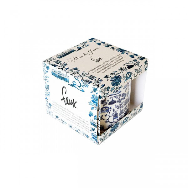 Hong Kong Toile Mug, Blue by Faux | Young Soy - Wake Concept Store