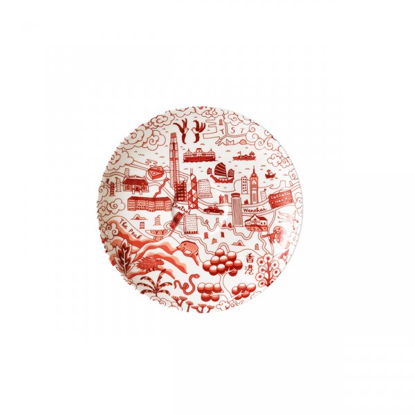 Hong Kong Willow Cup & Saucer Set, Red by Faux | Young Soy - Wake Concept Store