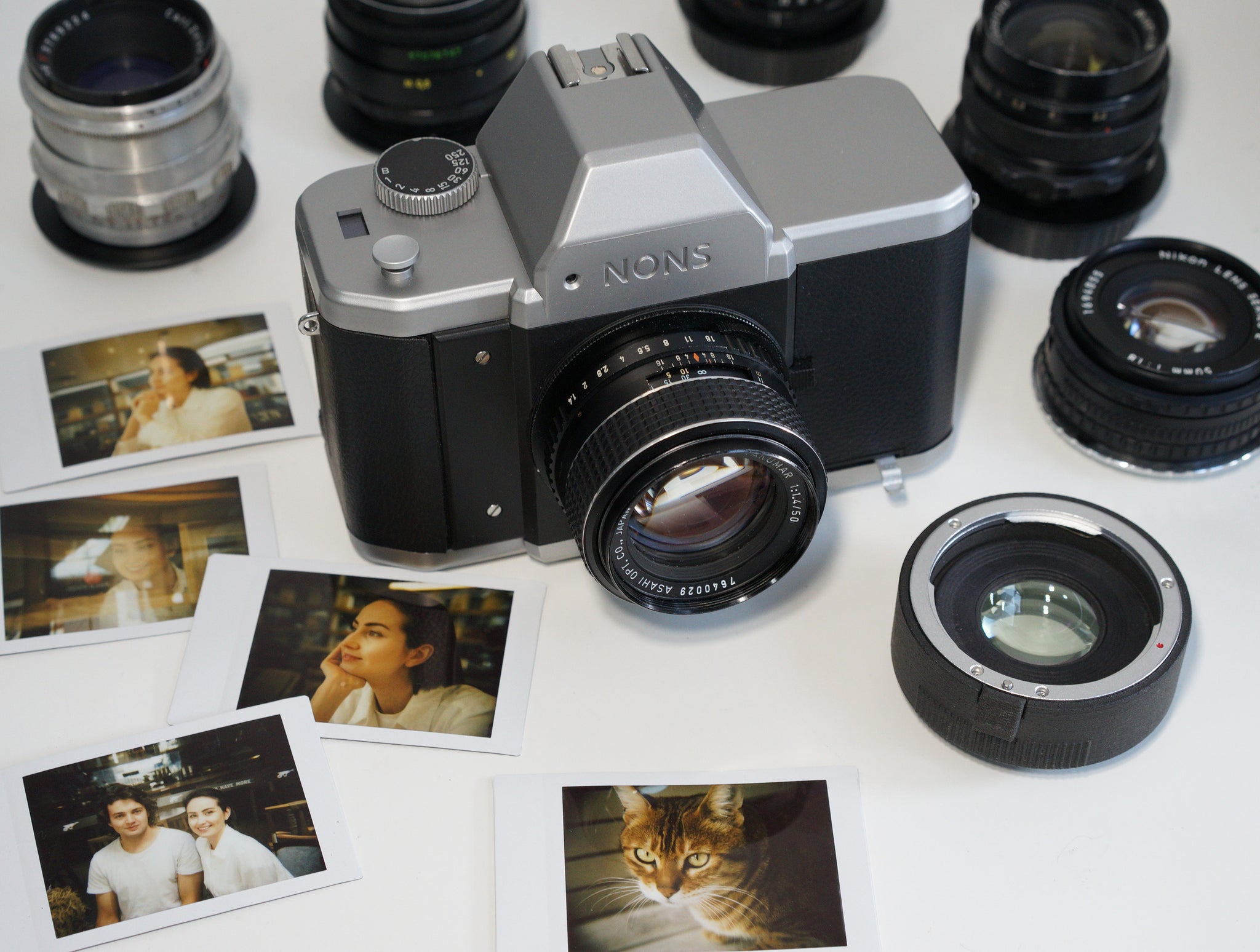 NONS SL42 EF-mount SLR Interchangeable-lens Instant Camera, Silver | NONS - Wake Concept Store