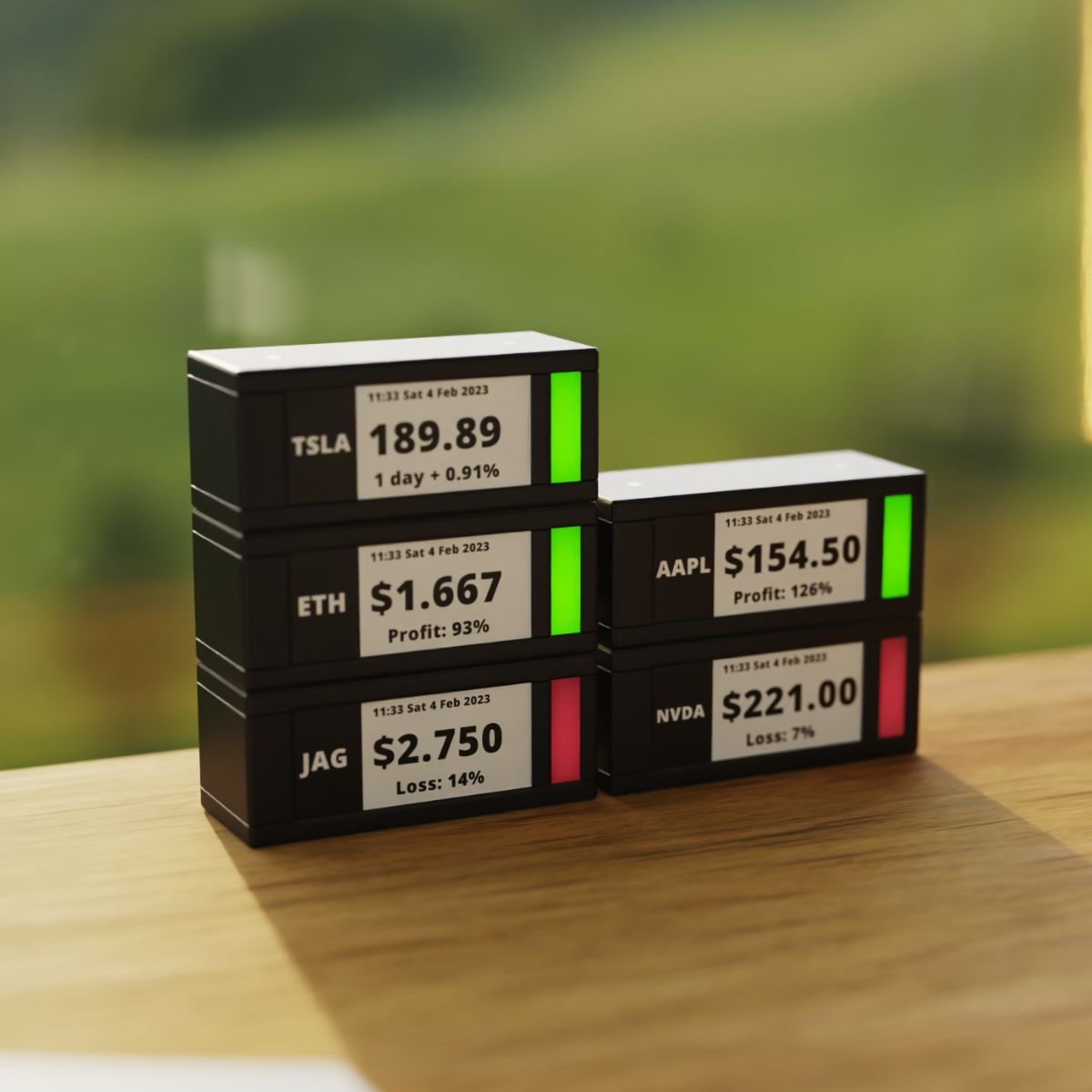 Physical Real-time Stock Ticker Display | TickrMeter - Wake Concept Store