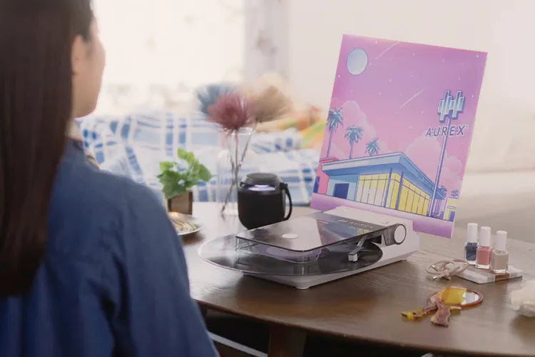 Your favourite records, now with wireless freedom: Aurex AX-RP10(W) by Toshiba