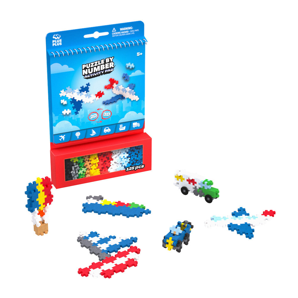 Puzzle By Number® Activity Pad, Transportation
