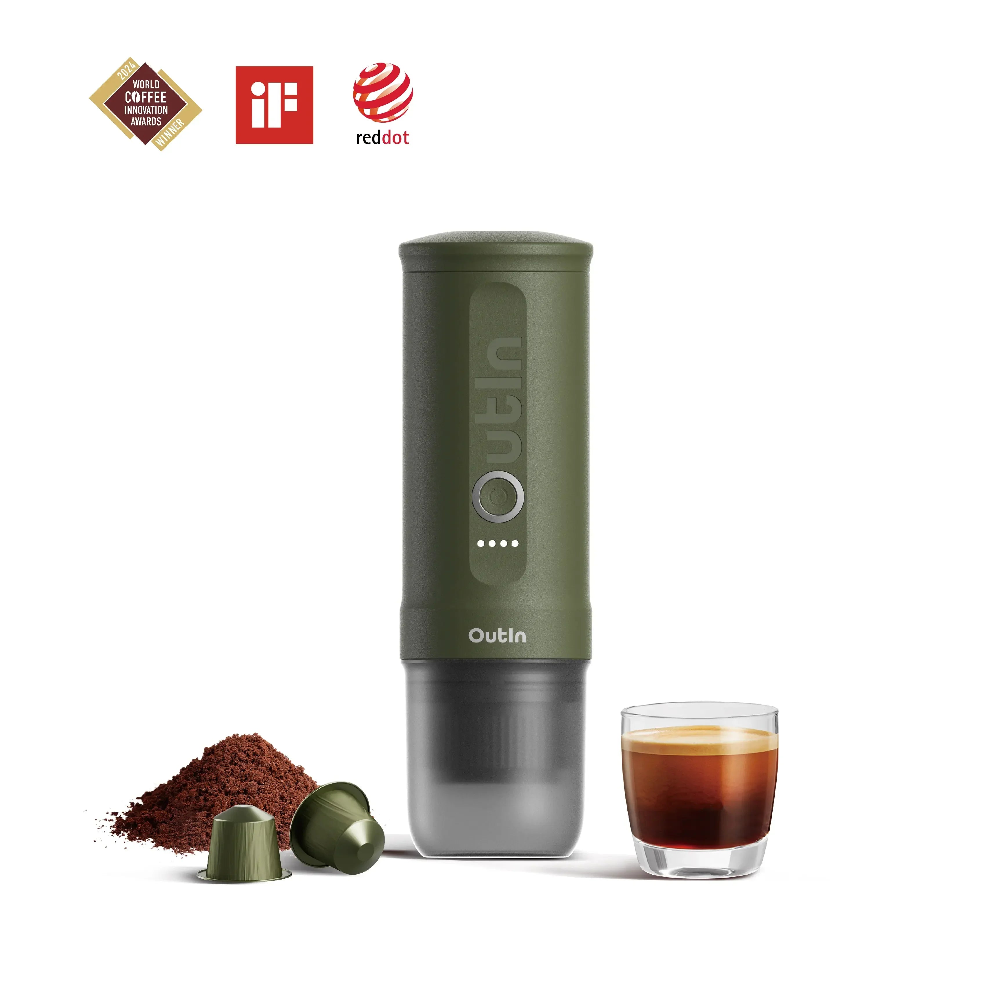 Nano Portable Espresso Machine, Forest Green