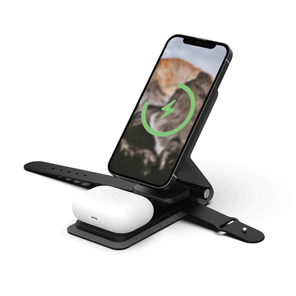 TRIVOR PLUS 3-In-1 Foldable Travel Wireless Charger | Vinnic Power - Wake Concept Store  
