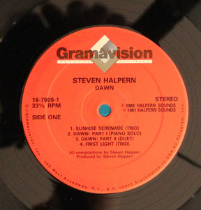 Steven Halpern : Dawn (LP, Album, RE)