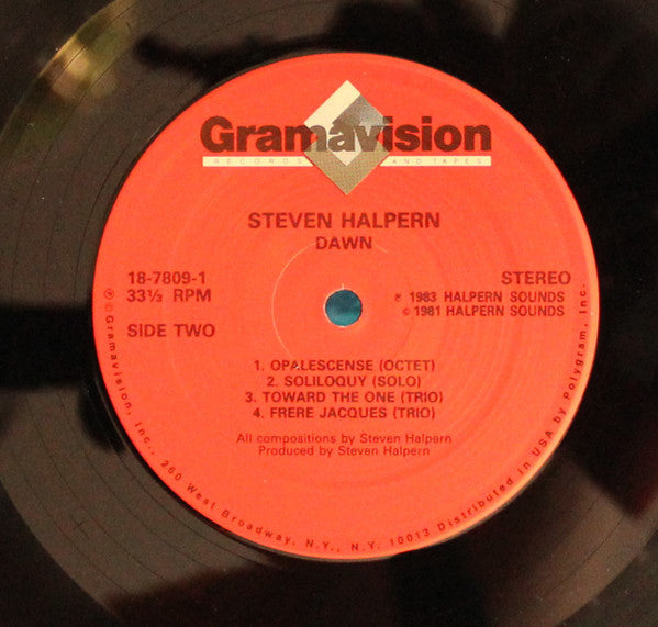 Steven Halpern : Dawn (LP, Album, RE)