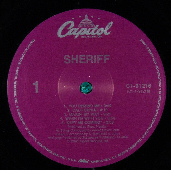 Sheriff (3) : Sheriff (LP, Album)