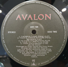 Roxy Music : Avalon (LP, Album)