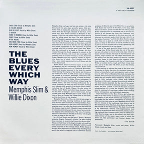 Memphis Slim and Willie Dixon : The Blues Every Which Way (LP, Album, RE)