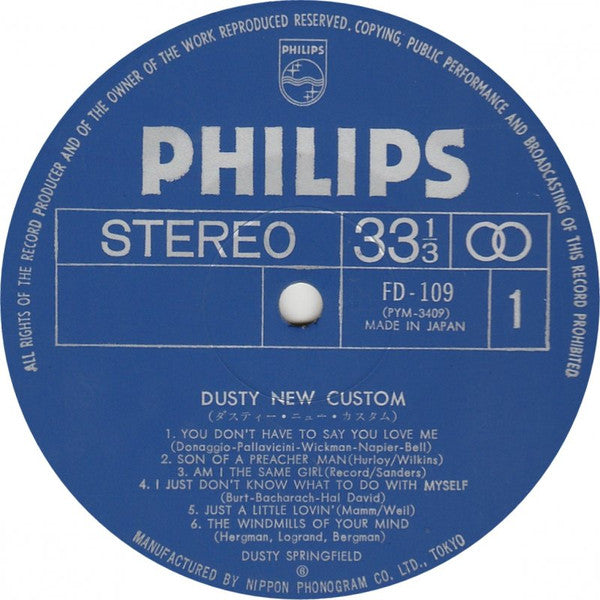 Dusty Springfield : New Custom (LP, Comp)