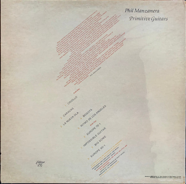 Phil Manzanera : Primitive Guitars (LP, Album)