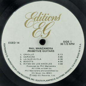 Phil Manzanera : Primitive Guitars (LP, Album)