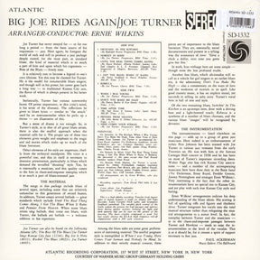 Joe Turner* : Big Joe Rides Again (LP, Album, RE, RM, 180)