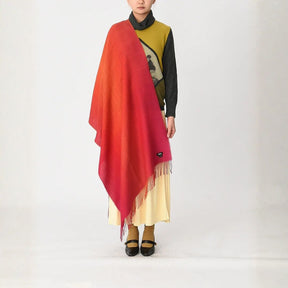 Allianchu Baby Alpaca Shawl, Fuchsia Pixel