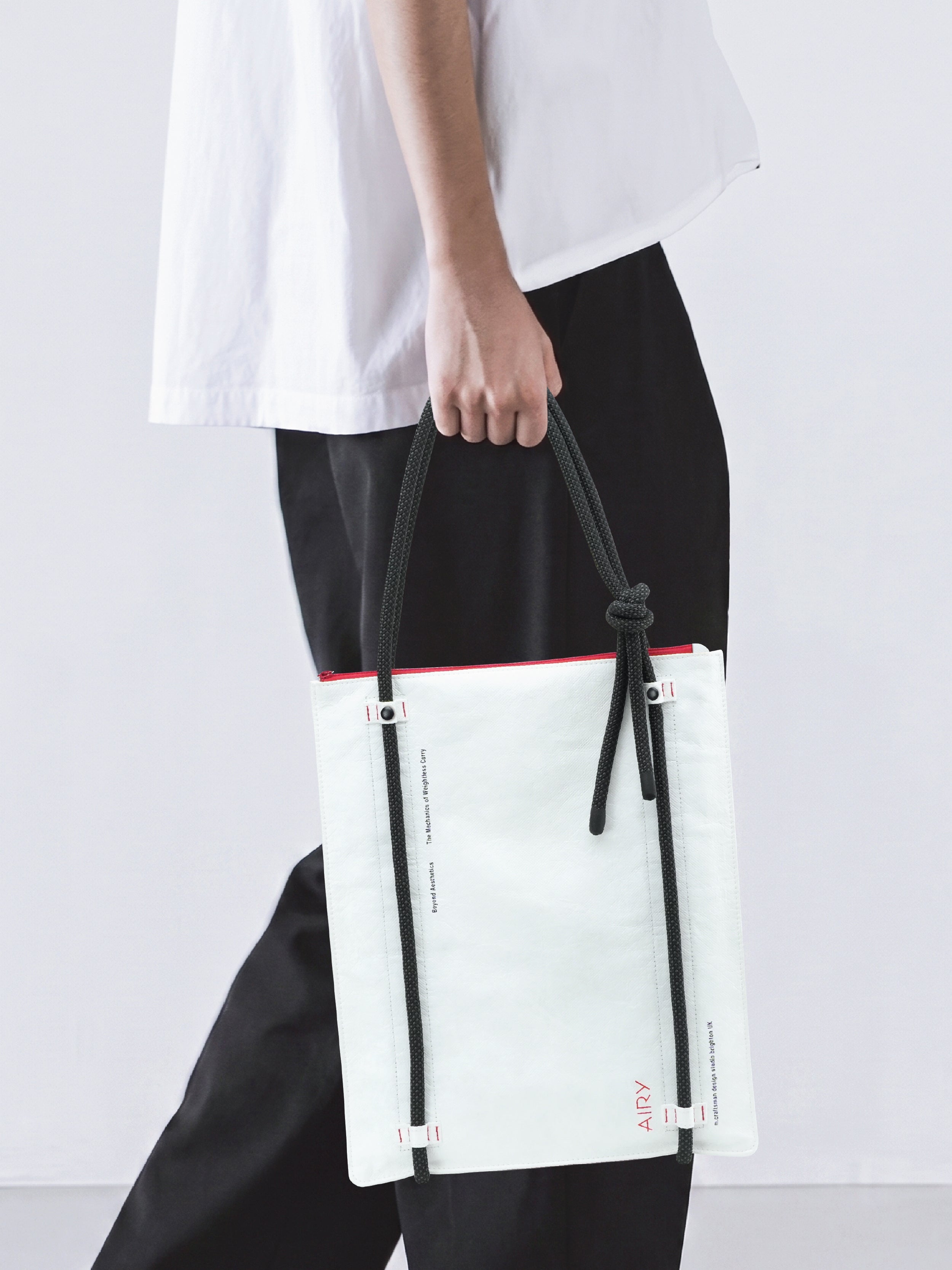 Airy Sleeves & Tote Set for Macbook 13", White