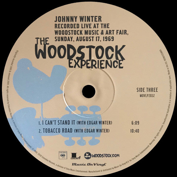 Johnny Winter : The Woodstock Experience  (2xLP, RE, 180)