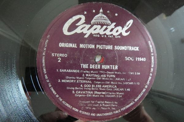 Various : The Deer Hunter (Original Motion Picture Soundtrack) (LP)