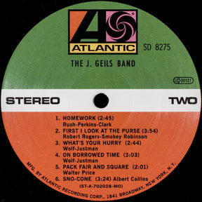 The J. Geils Band : The J. Geils Band (LP, Album, RE, RM, 180)